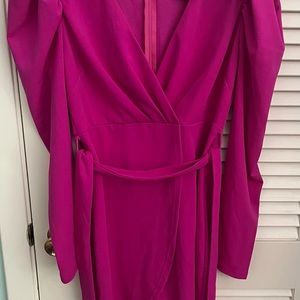 “Dancing with you” dress in magenta